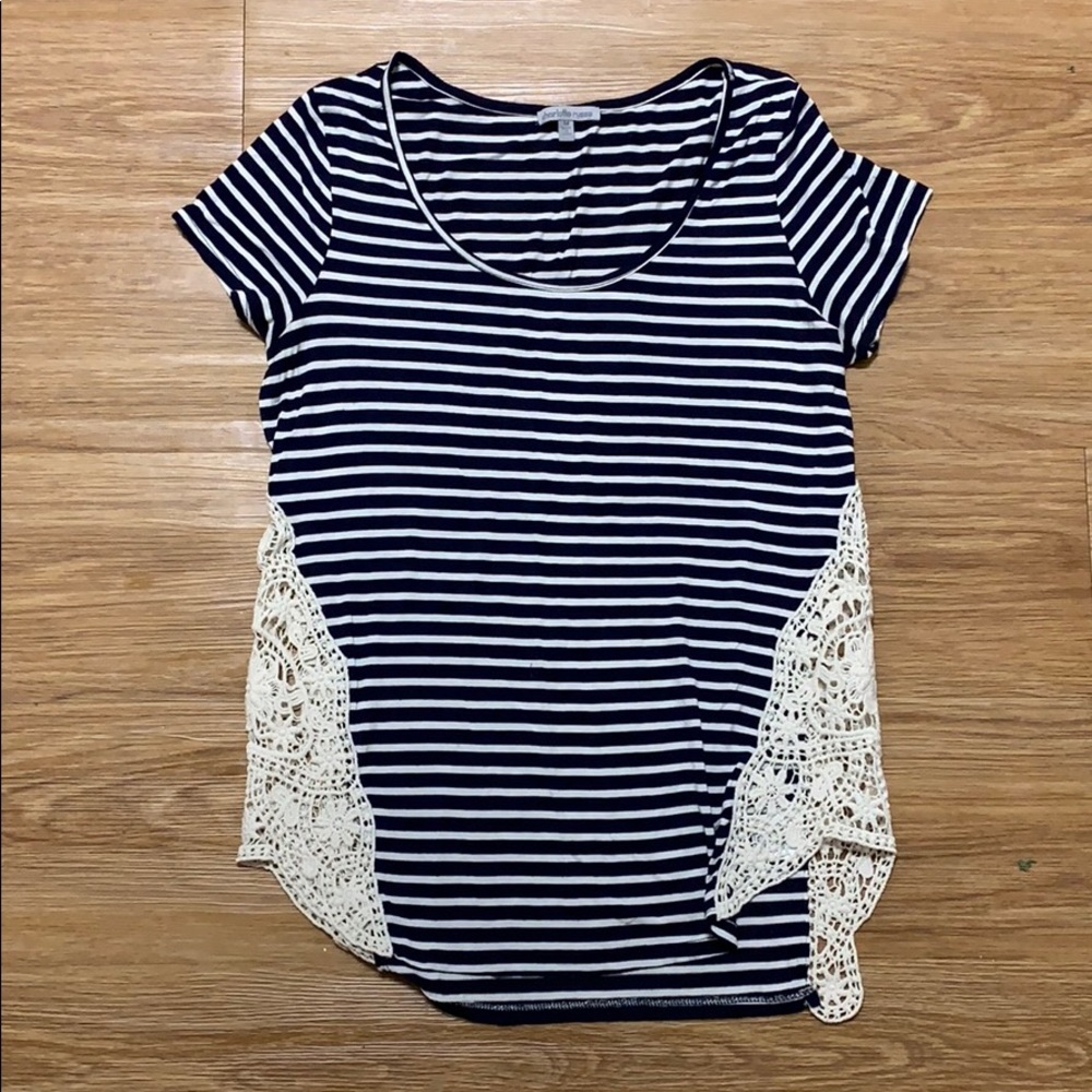 Charlotte Russe Lace Detail Top